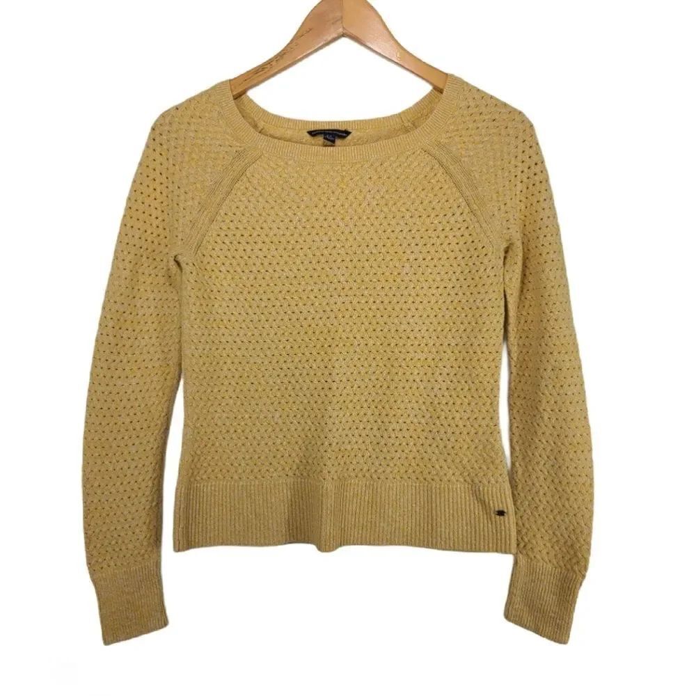American Eagle Outfitters Yellow Knit Sweater